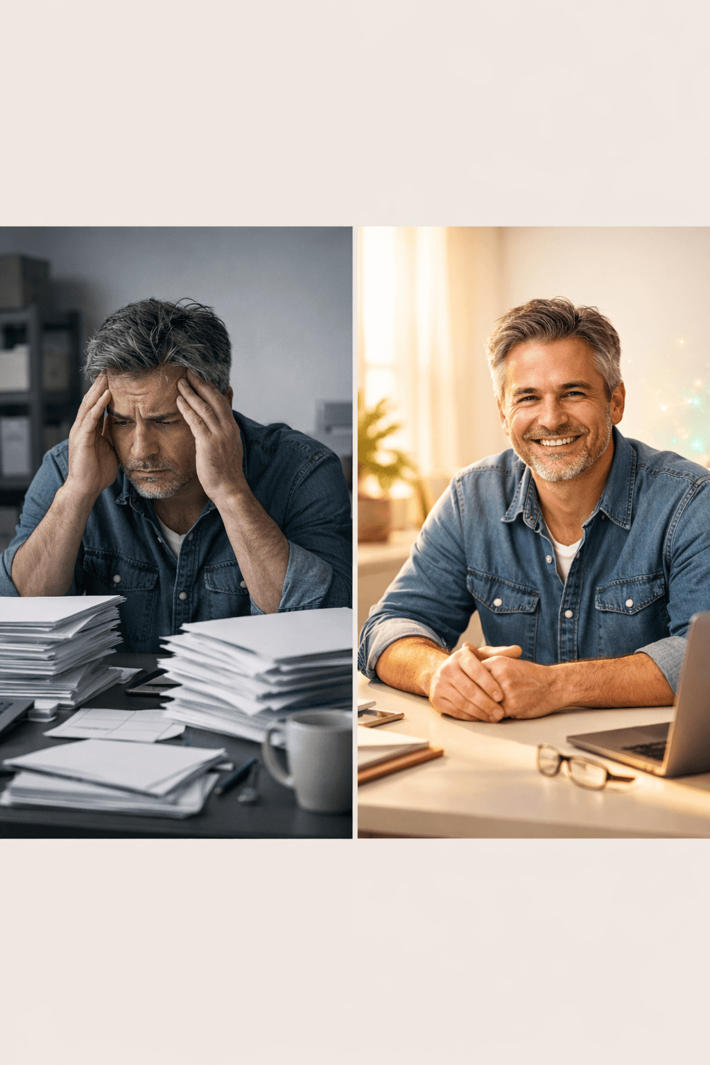 Before & after Fluvius